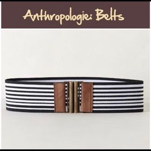 Anthropologie Bonheur Stripe Belt - Size S